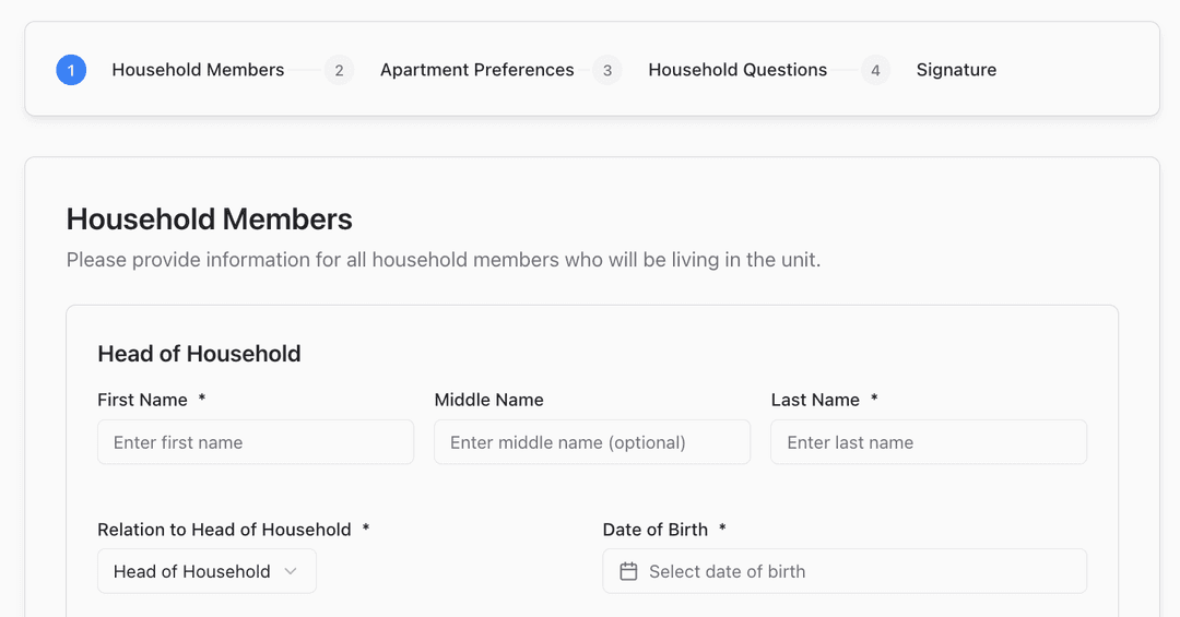 Issue template interface
